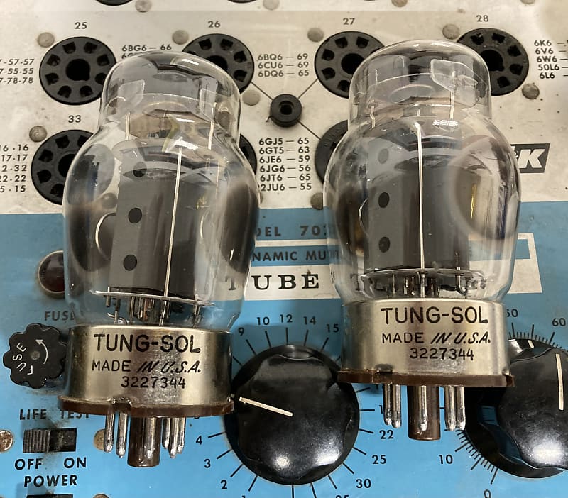 Tung Sol 6550 Matched pair 1973 | Reverb