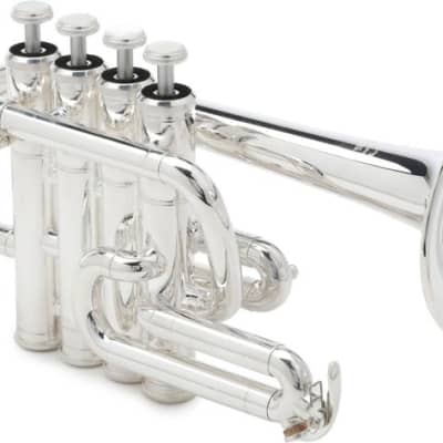 Yamaha YTR-6810S Professional Bb/A Piccolo Trumpet - Silver Plated image 1