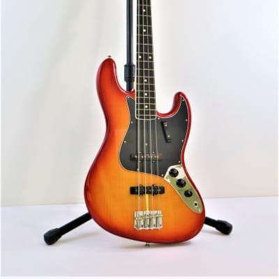 Fender Rarities Flame Ash Top Jazz Bass Red Burst image 6