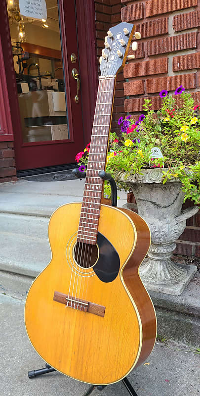 Vintage Hofner Concert Grand Classical Acoustic Guitar Natural Finish Spruce Top w/Case~See VIDEO! image 1