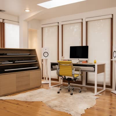 Hybrid Studio Desk -  Oak & White image 7