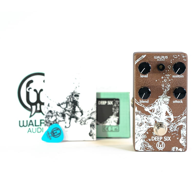 Walrus Audio Deep Six V1 Compressor Guitar Effect Pedal - Hammered Copper image 1
