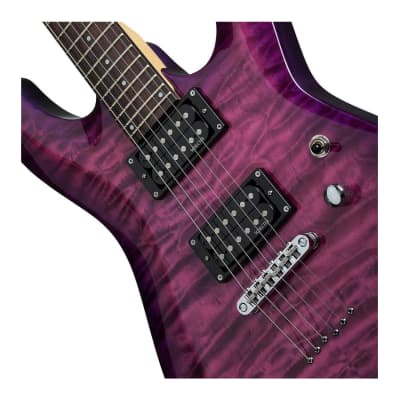 Schecter C-6 Plus 6-String Electric Guitar (Right-Hand, Electric Magenta) image 3