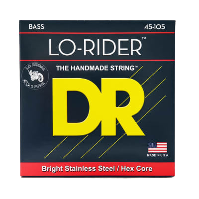 DR Strings Lo-Rider Stainless Steel Bass Strings: Medium 45-105 image 2