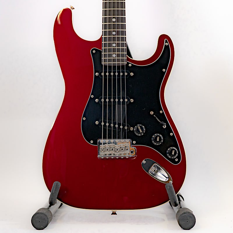 2015 MIJ Fender Aerodyne Stratocaster AST Candy Apple Red w/ Matching Headstock, Tremolo Arm, Gigbag image 1