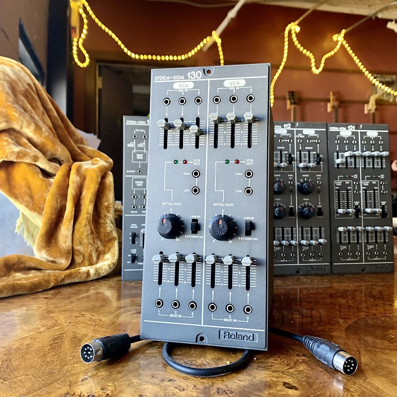 Roland System 100m module 130 dual VCA c 1980 Grey original vintage mij japan analog synth synthesizer image 1