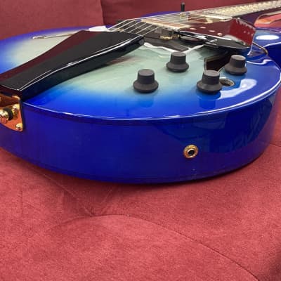 Ibanez Contemporary Archtop AFC155 Hollow Body Electric Guitar 2017 - Jet Blue Burst with Case image 9
