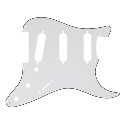 Fender 11-Hole Modern 3-Ply Stratocaster Parchment Pickguard 0991374000 image 1