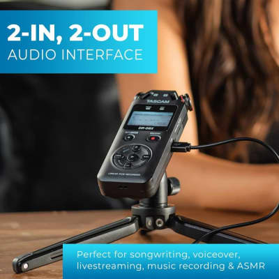 Tascam DR-05X Stereo Handheld Digital Audio Portable Recorder and USB Audio Interface, Pro Field, AV, Music, Dictation Recorder image 3
