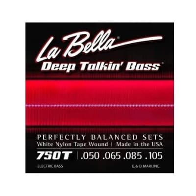 Cuerdas de bajo La Bella 750T Deep Talkin' White Nylon L 50-105 image 1