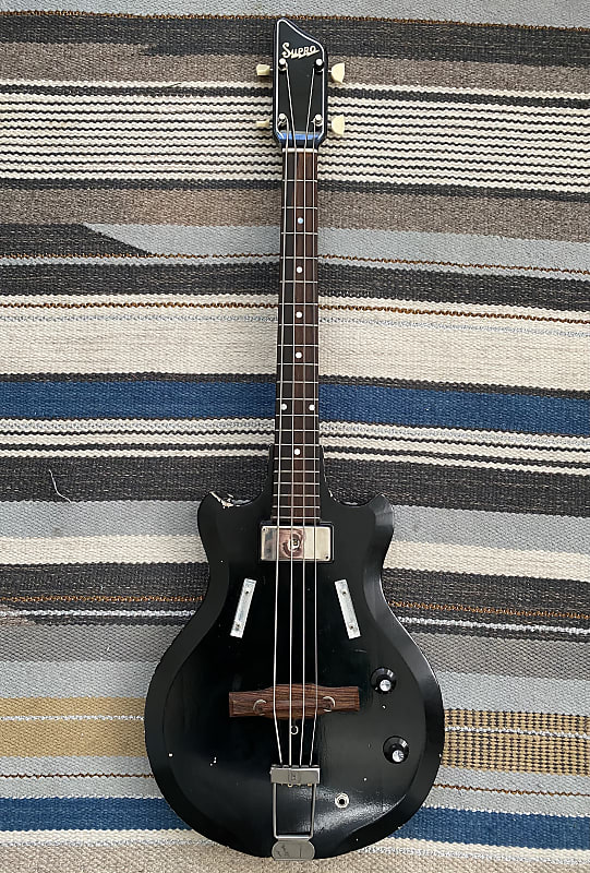 Supro Pocket Bass 1960s Black image 1