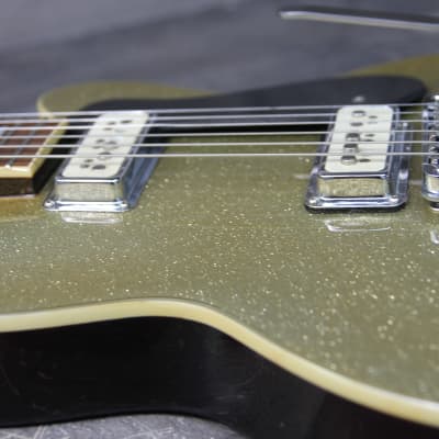 DeArmond M75 Chamagne Sparkle Jazz Guitar Hard case! image 11