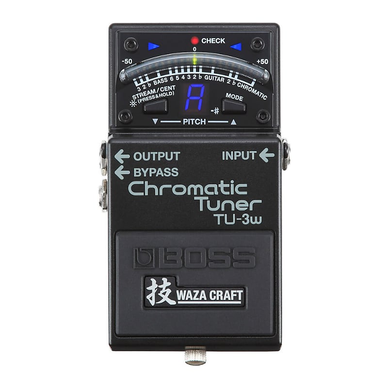 BOSS TU-3W Waza Craft Premium Superior Tuning Chromatic Stompbox Tuner with Bypass and Refined Audio Circuitry image 1