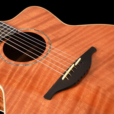 Hsienmo curly redwood tasmanian blackwood guitar with case image 5