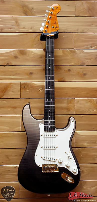 Fender Custom Shop American Custom Stratocaster Rosewood Flame Top Frostbite Fade 9231006868 image 1