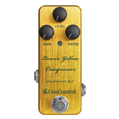 One Control Lemon Yellow Compressor Pedal for sale