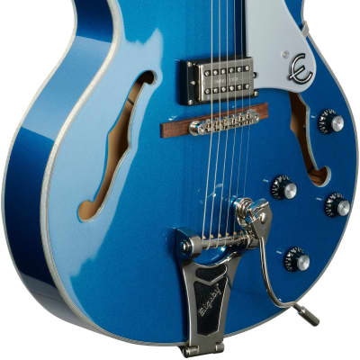 Epiphone Emperor Swingster Electric Guitar, Delta Blue Metallic image 5