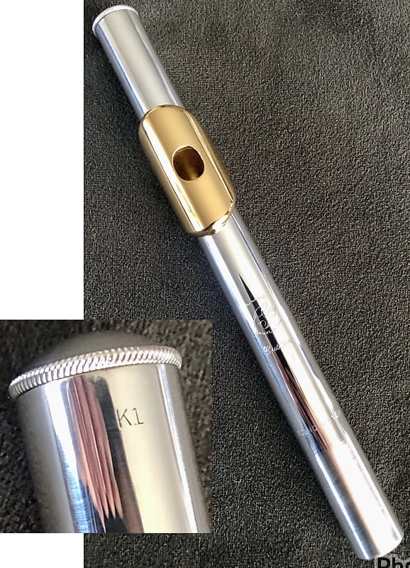 New GEMEINHARDT Solid Silver w/ Gold Plated Lip Flute Head Reverb