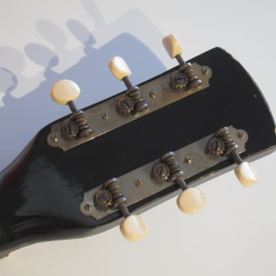 Harmony Monterey Archtop Acoustic Guitar All Original USA Circa-1959-Red Black Sunburst image 19