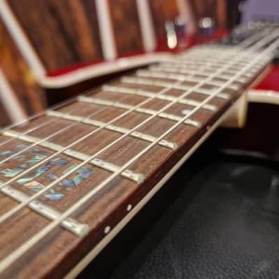 Ibanez KIKO100-TRR Kiko Loureiro Signature E-Guitar 6 String - Transparent Ruby Red + Case image 5
