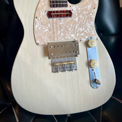Waterslide Guitars T-Style Coodercaster PLEK'd White Blonde w/Lollar Supro Lap Steel+Charlie Christian Pickups image 3