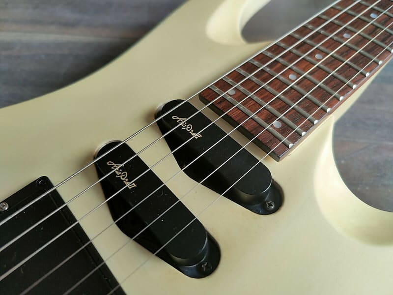 1990's Aria Pro II MA-550 Magna Superstrat SSH (White) | Reverb