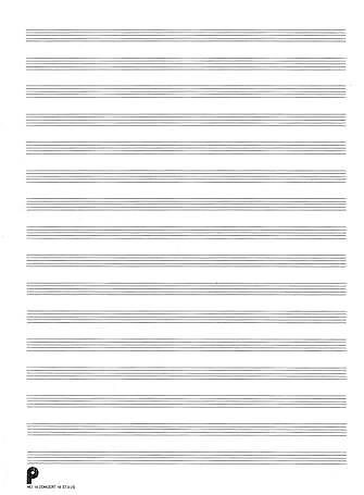 16. Manuscript Paper: 16-stave Passantino Manuscript Paper | Reverb