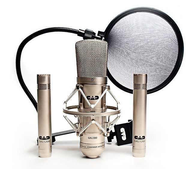 CAD GXL2200SSP Stereo Large/Small Diaphragm Condenser Mic Recording Pack image 1