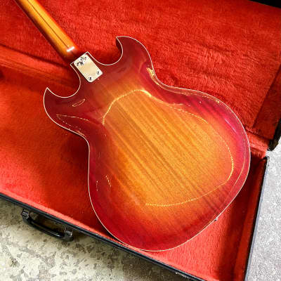 Goya Rangemaster XII 1965 - Sunburst original vintage 12 string electric guitar Italy vox eko image 6