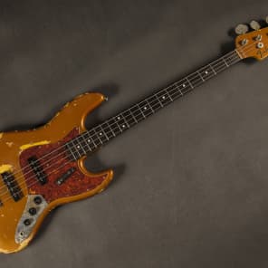 Fender Jazz Bass '73 Custom Relic 1994 Autumn Blaze Metallic image 14