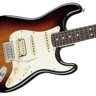 Fender American Performer Stratocaster HSS Electric Guitar Rosewood FB, 3-Color Sunburst image 5