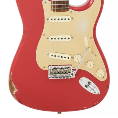 Fender Custom Shop 1956 Stratocaster Roasted Relic Aged Fiesta Red Mint image 3
