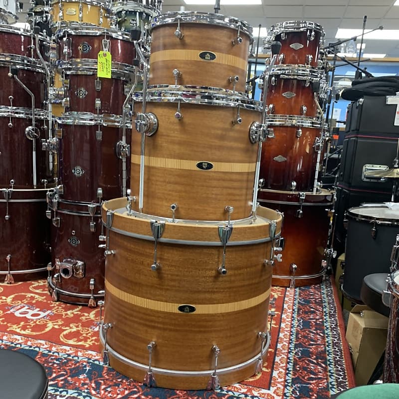 RBH Drums Monarch Mahogany w/Curly Maple Inlay (12,16,22) image 1