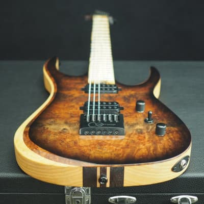 Halo MERUS 6-string Guitar with EVERTUNE 🤘🏻 Claro Walnut Burl, Pale Moon Ebony, Bare Knuckle Pickups image 7
