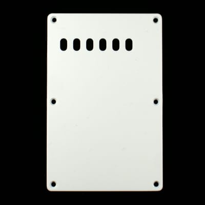 Cavity Cover Guitar Back Plate Fits Strat style ,Side-6-hole White ABS