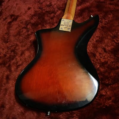c.1965- Pleasant/Inter Mark MIJ Vintage Guitar Offset Body “Red Burst” image 7