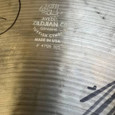 Zildjian 18" A Series China Low Cymbal (Autographed) image 4