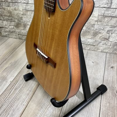 Ibanez #FRH10NNTF - Thinline Nylon Acoustic Electric Guitar, Natural image 7