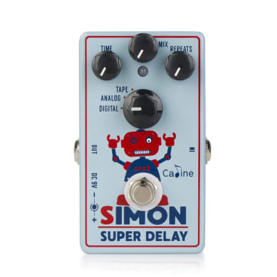 Caline CP-513 Simon Super Delay Guitar Effect Pedal with Digital, Analog and Tape options True Bypas for sale