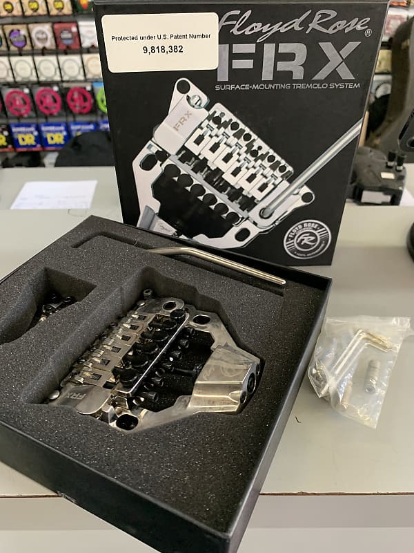 Floyd Rose FRTX05000 FRX Top Mount Tremolo System, Black Nickel