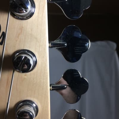 Sterling StingRay Ray5LH 5-String Left-Handed Bass Guitar, Vintage Sunburst image 4