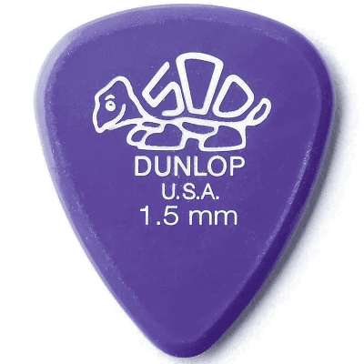 Dunlop 41R150 Delrin 500 Standard 1.50mm Guitar Picks (72-Pack)