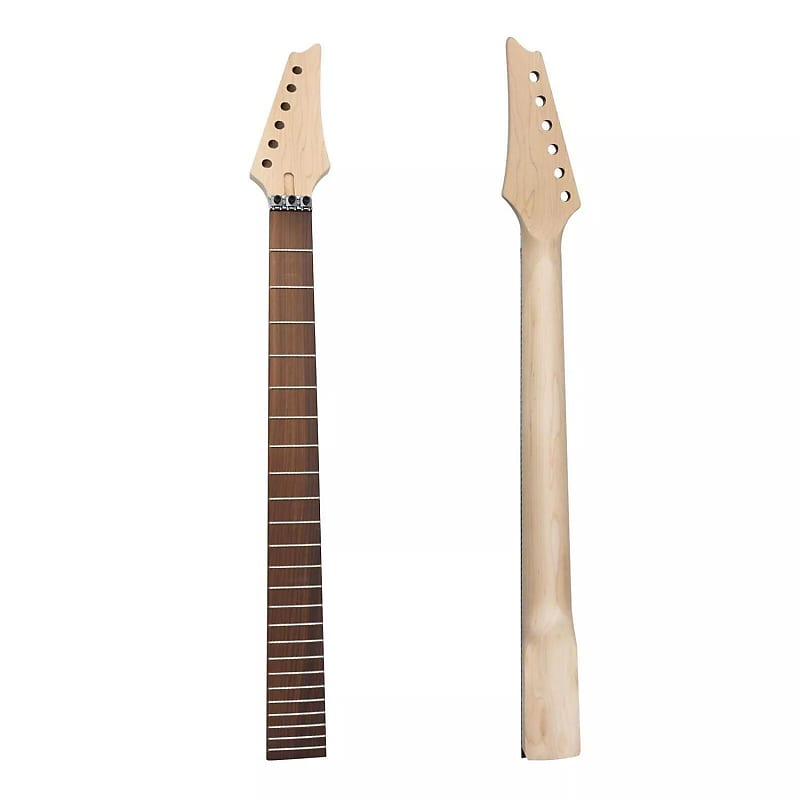 Ibby Style 24 Fret Guitar Neck - Maple & Rosewood image 1