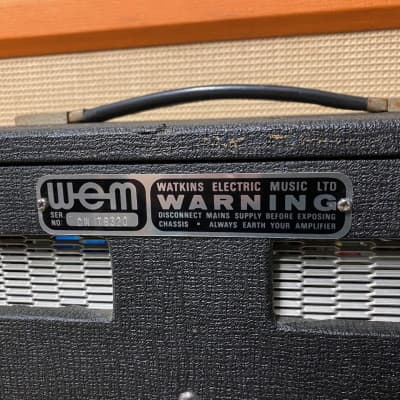 Vintage 1970s WEM Watkins Dominator Bass MK1 1x15 Valve Guitar Amplifier Combo image 9