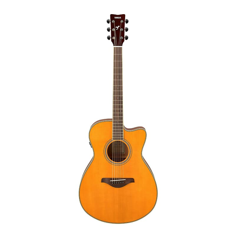 Yamaha FSC-TA-VT 6-String TransAcoustic Concert Cutaway Electric Guitar (Vintage Tint, Right-Handed) image 1