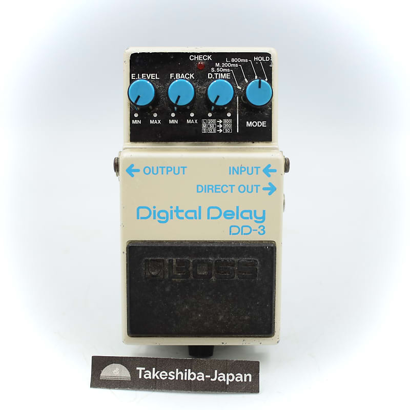Boss DD-3 Digital Delay Long Chip 1988 Made in Japan Blue | Reverb