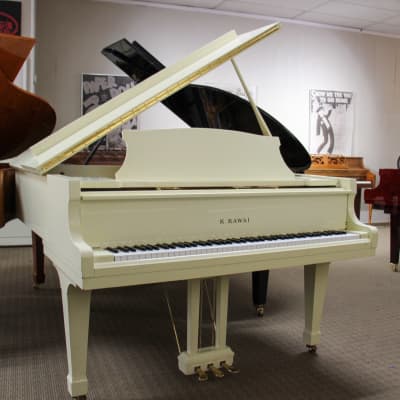 Kawai 5'10" KG2D Grand Piano| Polished White | SN: 1312204 image 2