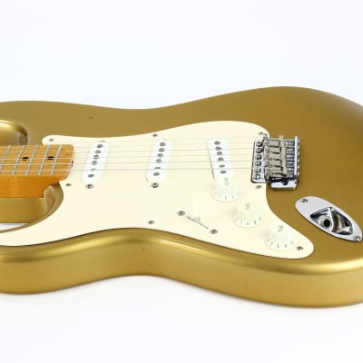One-Of-A-Kind! 1991 Fender Custom Shop MASTERBUILT JW Black 1950's Stratocaster Reissue Electric Guitar | Aztec Gold, Lefty Strung Righty! j w image 21