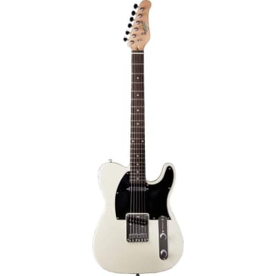 Oscar Schmidt OS-LT-IV Solid Body Single Cut Electric Guitar, Ivory for sale
