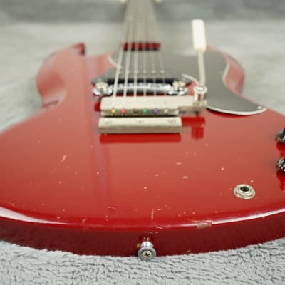 1965 Gibson SG Junior Ember Red + OHSC image 7